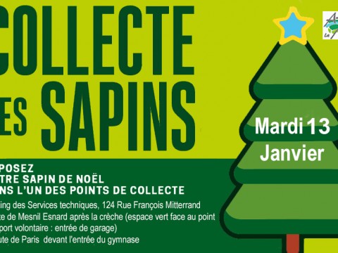 Collecte sapins 2026