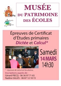 Affiche musée épreuve de dictée 14 mars 26